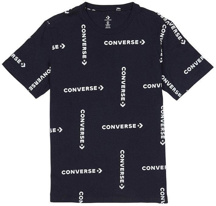 Magliette converse grid wordmark print tee t-shirt