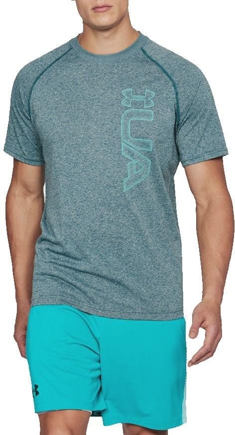 Magliette Under Armour UA Tech Graphic SS Tee-GRN