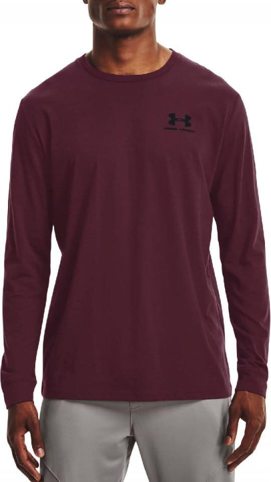Magliette Under Armour UA SPORTSTYLE LEFT CHEST LS-RED