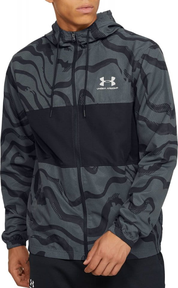 Giacche con cappuccio Under Armour SPORTSTYLE WIND PRINTED HOODED JACKET