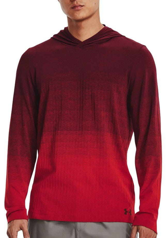 Felpe con cappuccio Under Armour UA Seamless LUX Hoodie-RED