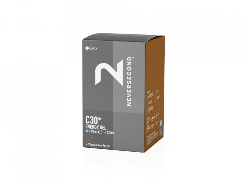 NEVERSECOND Energy Gel C30 Cola 60 ml | Scatola da 12 bustine