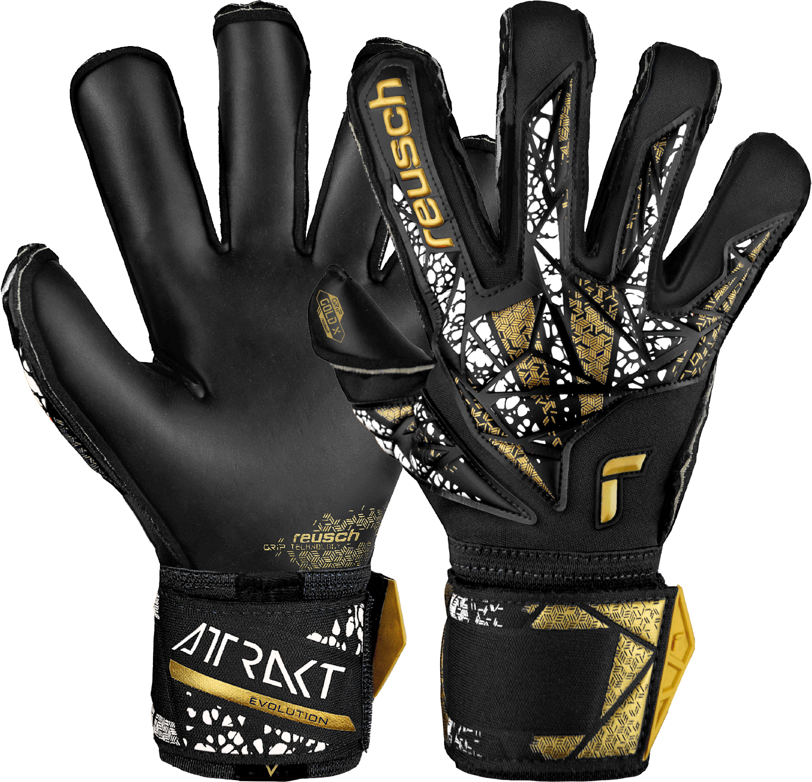 Guanti da portiere Reusch Attrakt Gold X Evolution Cut Finger Support Goalkeeper Gloves